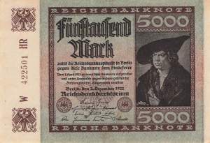 5000 Mark  ro.80a HR 1922